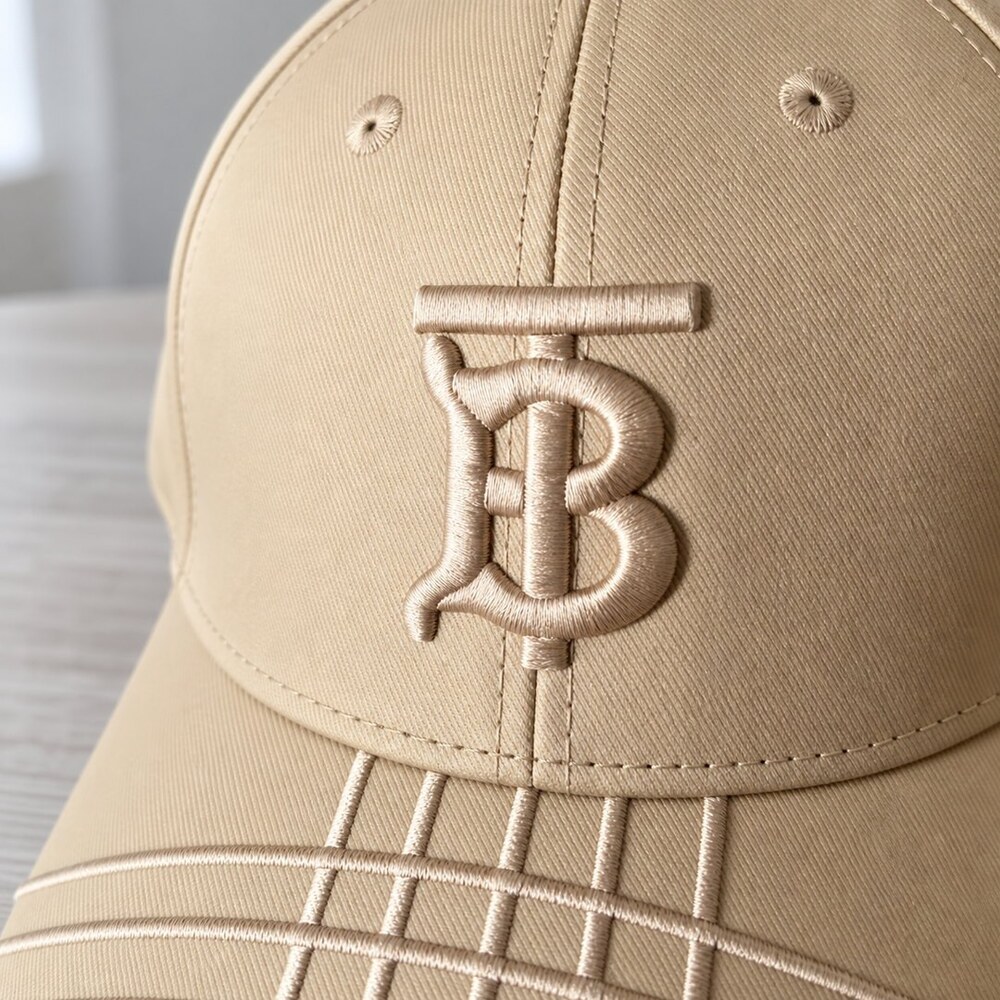 Burberry TB Monogram Cotton Cap - Picture 5 of 6